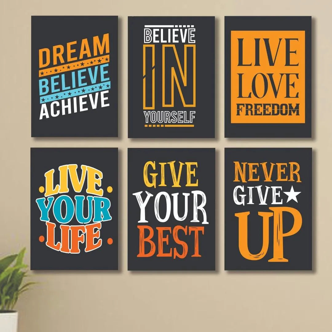 Quotes Design Wall Frame